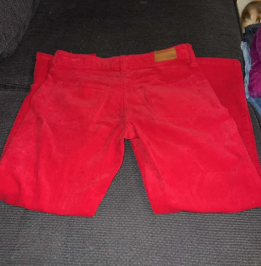 Lands End Red Corduroy Pants Girls Size 4